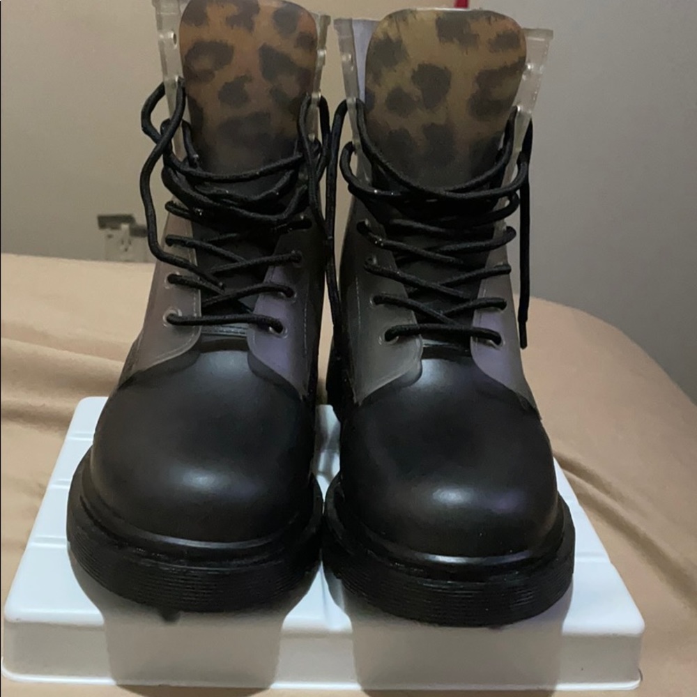 Worn once combat rain boots